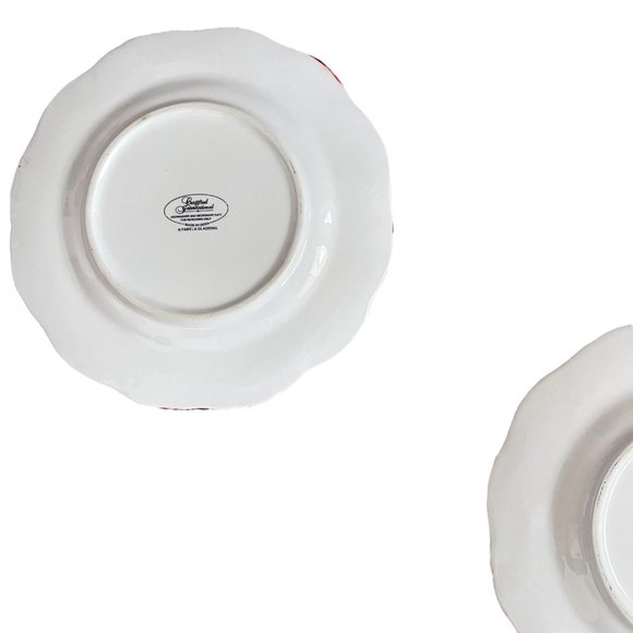 Rare Certified International Pamela Gladding 8.75" Rooster Salad Plate Set 5 HTF - Picture 8 of 12